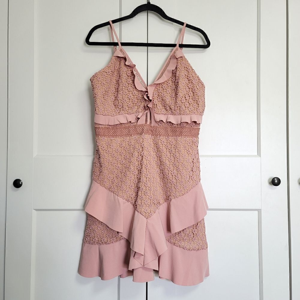 Bardot fae lace dress, size 10